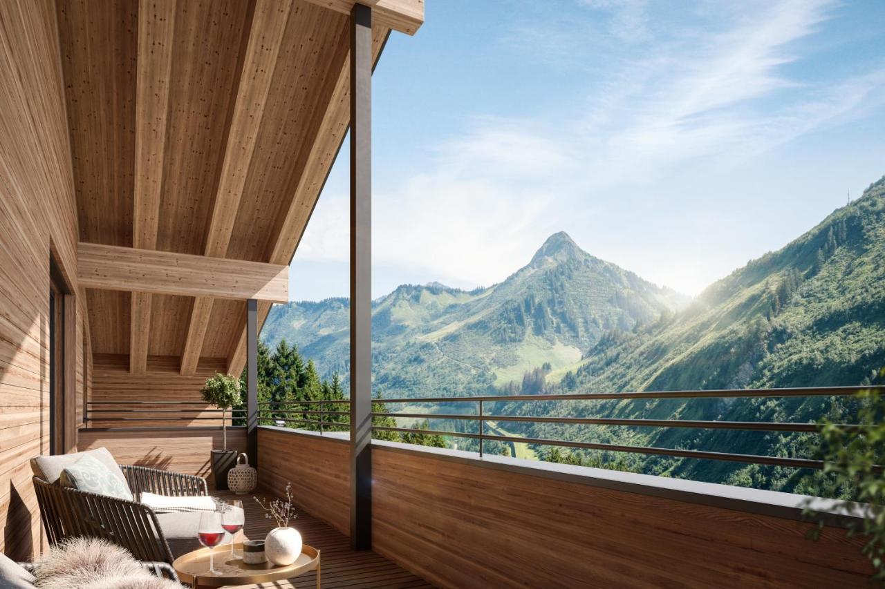 Alpenstolz Damuels Haus 1 - Stilvoll Urlauben In Den Bergen Lejlighed Eksteriør billede